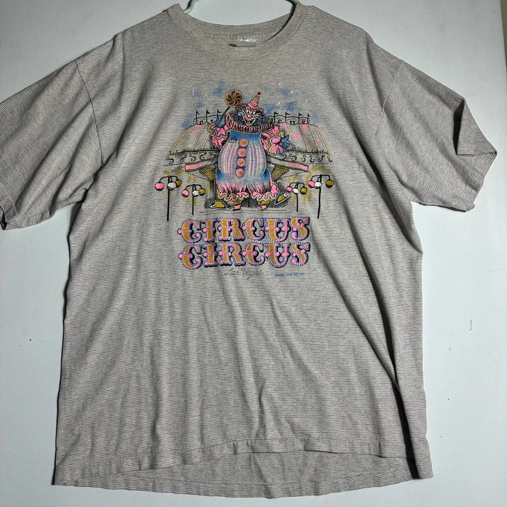 Vintage Circus Circus Las Vegas Graphic Tee Classic Clown single Stitch